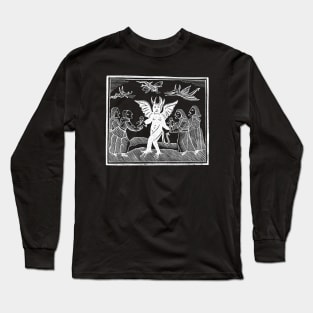 Demon woodcut. Long Sleeve T-Shirt
